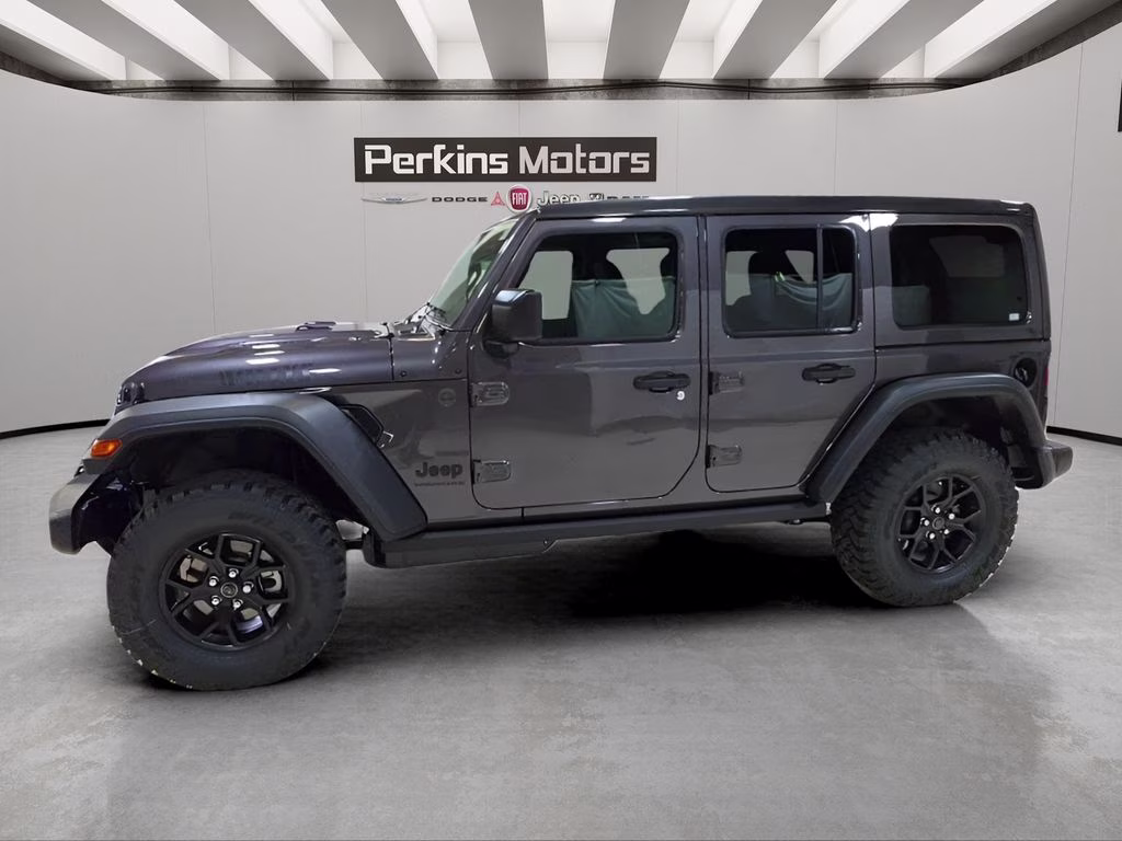 2026 Granite Crystal Metallic Clearcoat Jeep Wrangler Willys 4X4 SUV