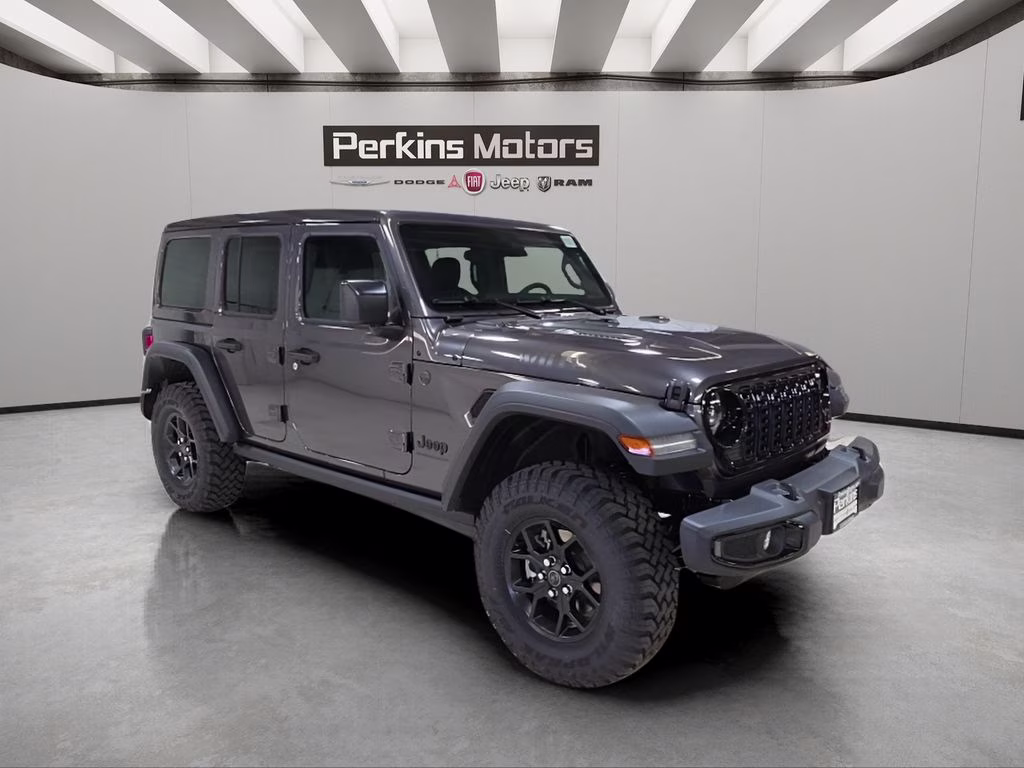 2026 Granite Crystal Metallic Clearcoat Jeep Wrangler Willys 4X4 SUV