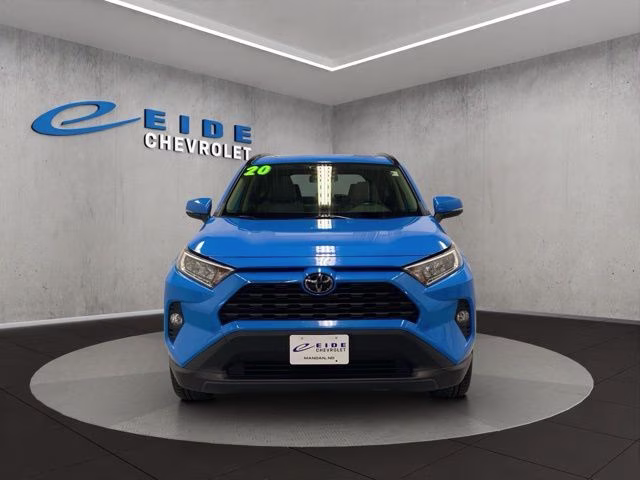 2020 Blue Flame Toyota RAV4 XLE Premium AWD SUV