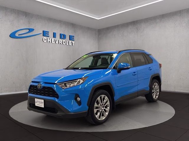 2020 Blue Flame Toyota RAV4 XLE Premium AWD SUV