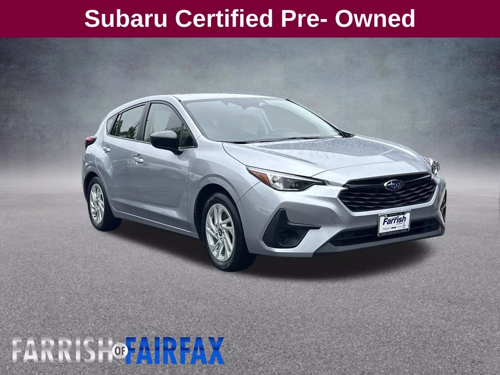 2024 Ice Silver Metallic Subaru Impreza Base AWD Hatchback