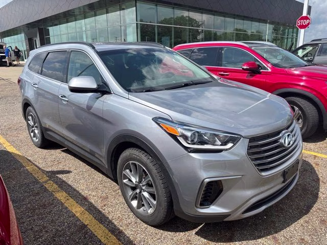 2017 Silver Hyundai Santa Fe SE AWD SUV