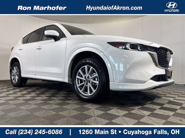2025 Rhodium White Metallic Mazda CX-5 2.5 S Preferred Package AWD SUV