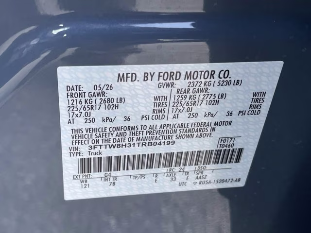 2026 Azure Gray Metallic Tri-Coat Ford Maverick XLT FWD Truck