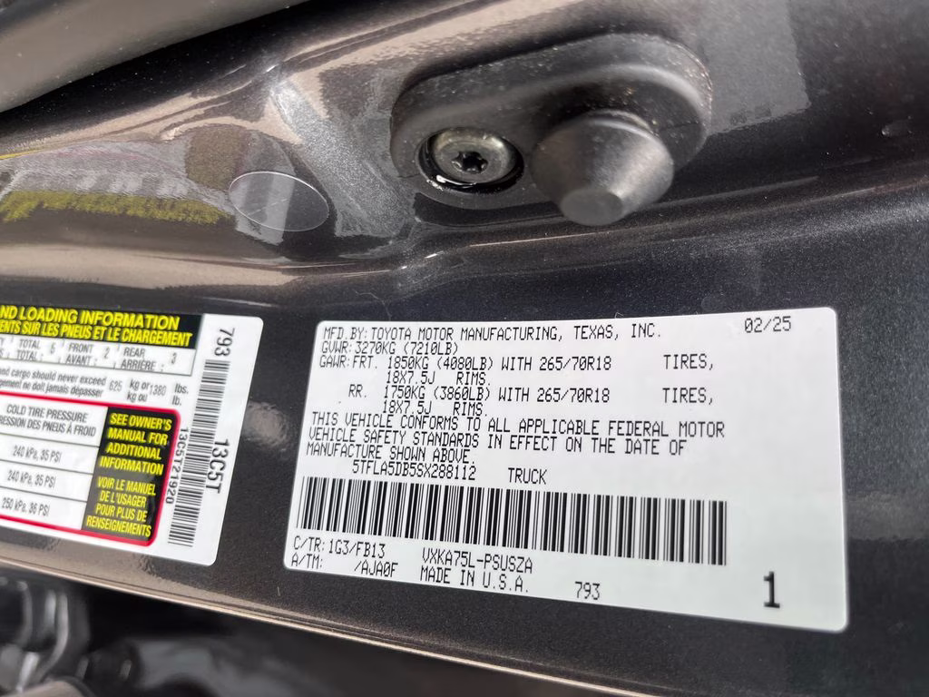 2025 Magnetic Gray Metallic Toyota Tundra SR5 4X4 Truck