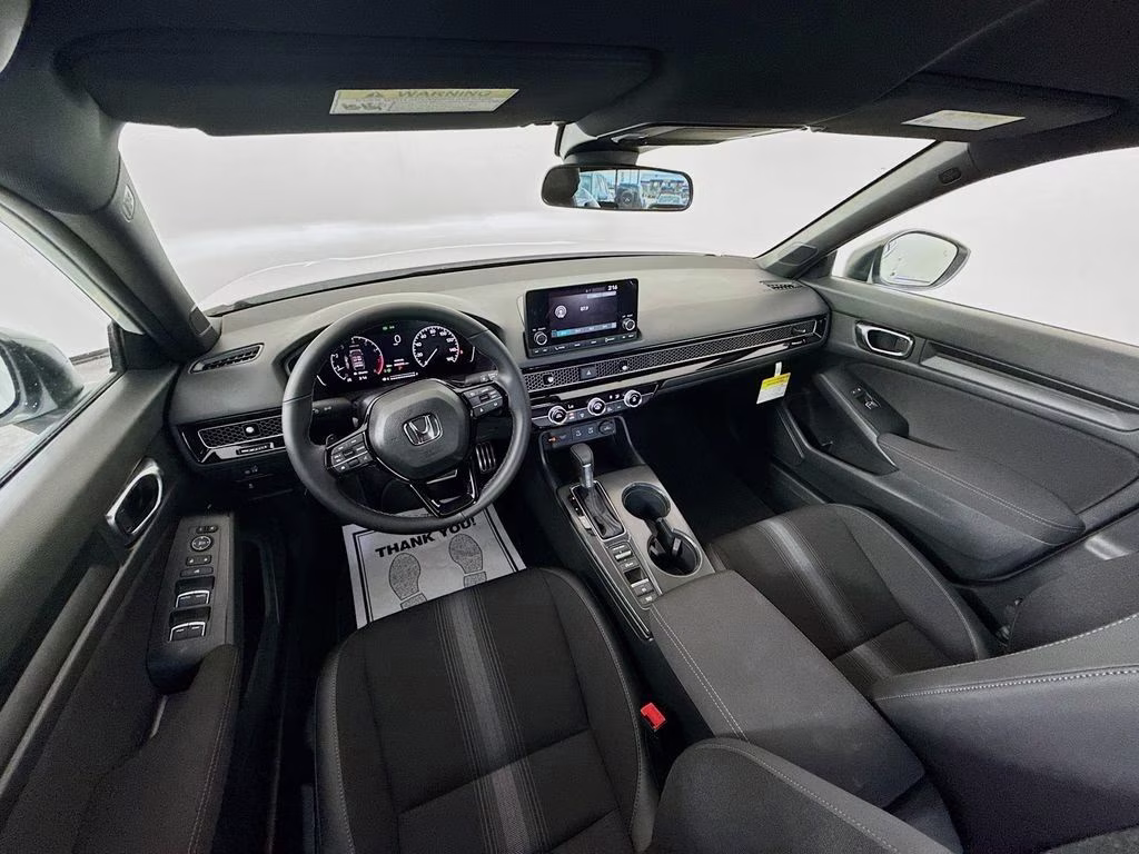 2026 Platinum White Pearl Honda Civic Sport FWD Sedan