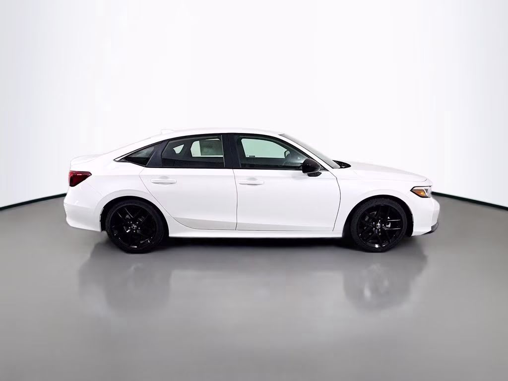 2026 Platinum White Pearl Honda Civic Sport FWD Sedan