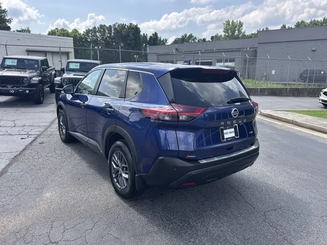 2021 Blue Nissan Rogue S AWD SUV