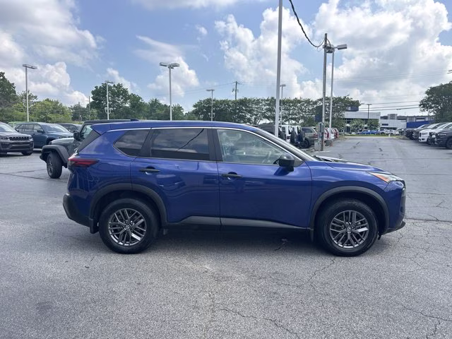 2021 Blue Nissan Rogue S AWD SUV
