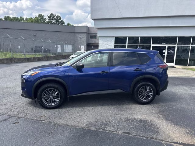 2021 Blue Nissan Rogue S AWD SUV