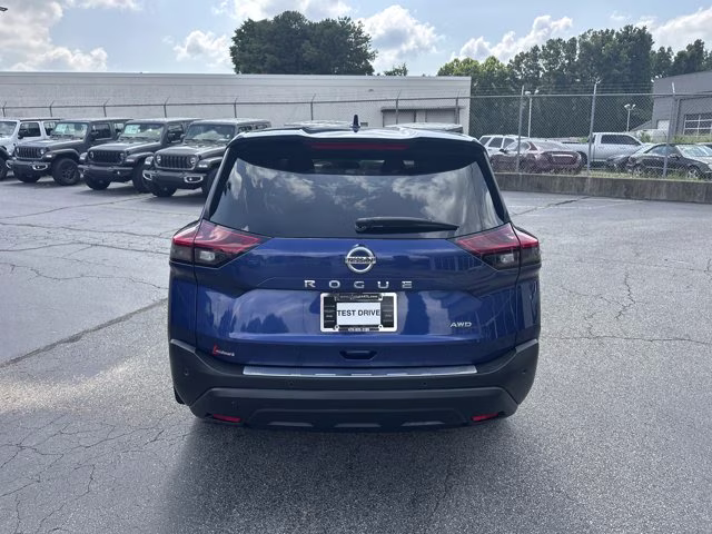 2021 Blue Nissan Rogue S AWD SUV