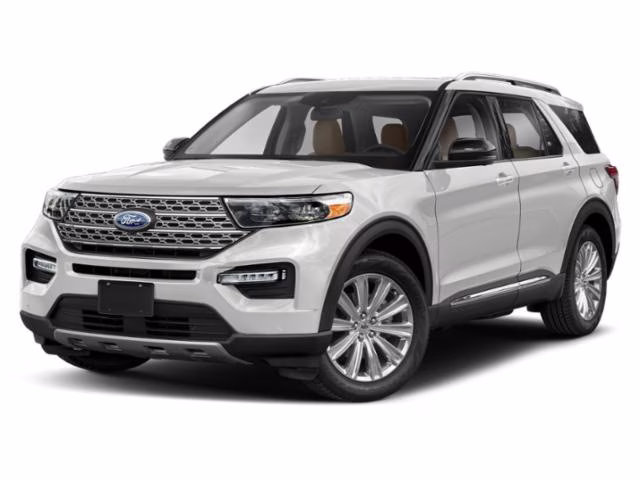 2022 Oxford White Ford Explorer Limited RWD SUV