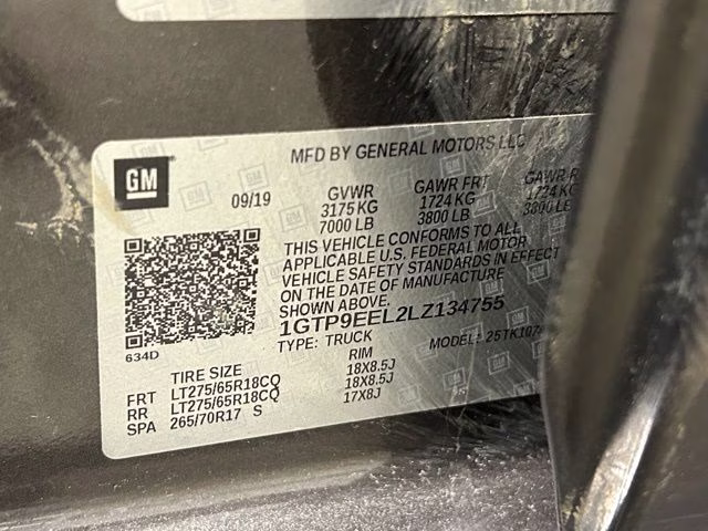 2020 Smokey Quartz Metallic GMC Sierra 1500 AT4 4X4 Truck