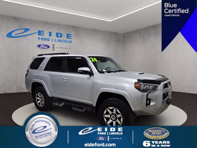 2024 Classic Silver Metallic Toyota 4Runner TRD Off-Road Premium 4X4 SUV
