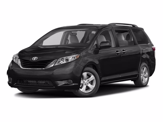 2017 Midnight Black Metallic Toyota Sienna LE 8-Passenger FWD Van