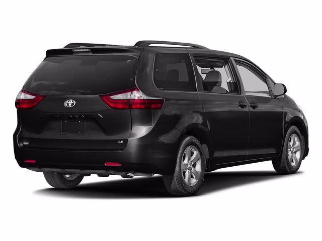 2017 Midnight Black Metallic Toyota Sienna LE 8-Passenger FWD Van