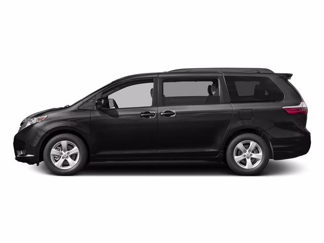 2017 Midnight Black Metallic Toyota Sienna LE 8-Passenger FWD Van