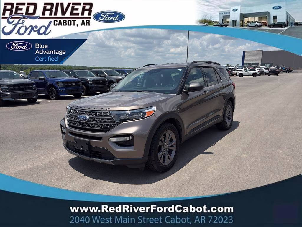 2021 Stone Gray Metallic Ford Explorer XLT RWD SUV