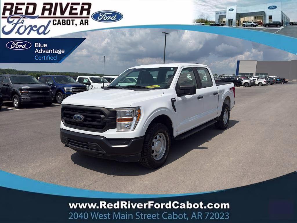 2022 White Ford F-150 XL 4X4 Truck
