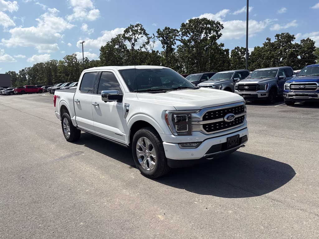 2022 Star White Metallic Tri-Coat Ford F-150 Platinum 4X4 Truck