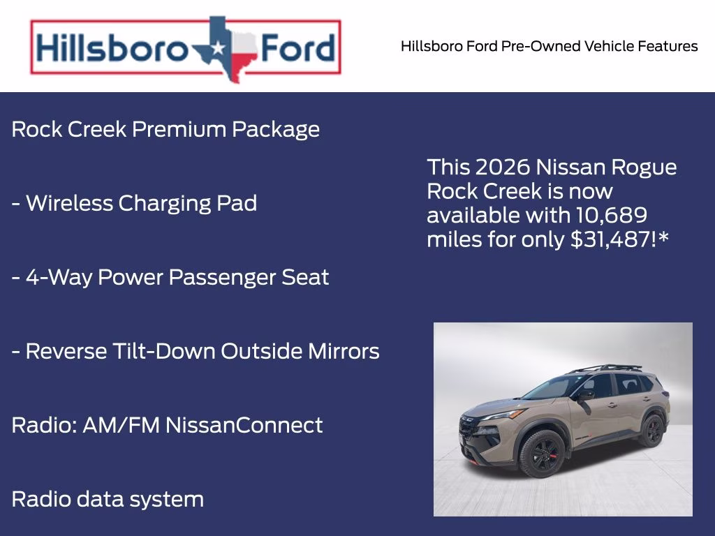 2026 Baja Storm Metallic Nissan Rogue Rock Creek AWD SUV