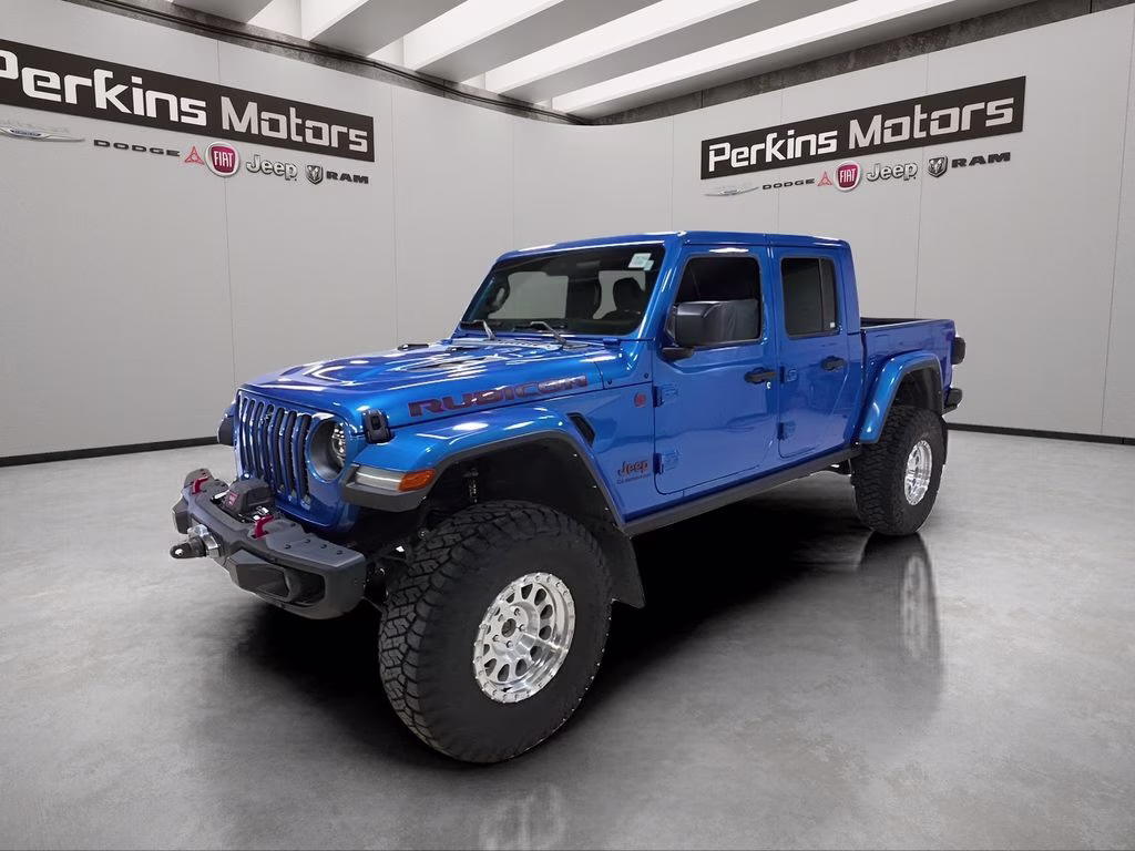 2021 Hydro Blue Pearlcoat Jeep Gladiator Rubicon 4X4 Truck