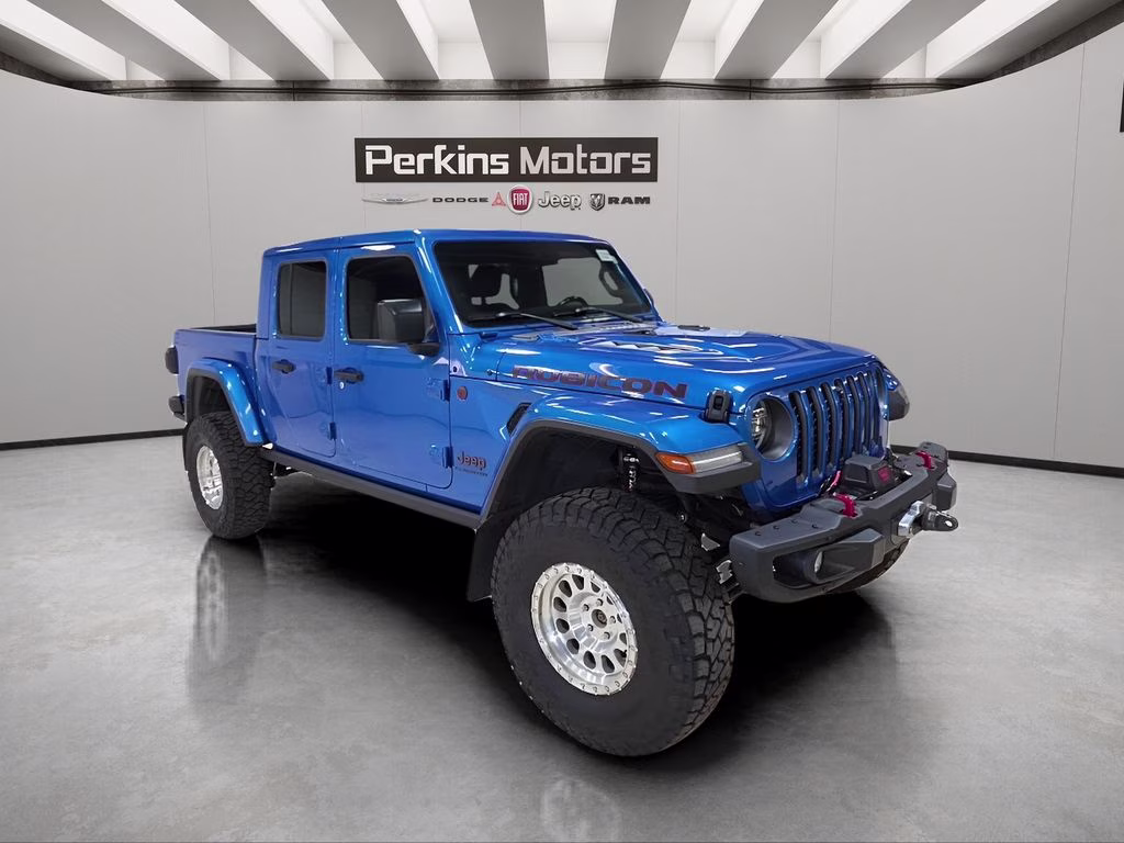2021 Hydro Blue Pearlcoat Jeep Gladiator Rubicon 4X4 Truck