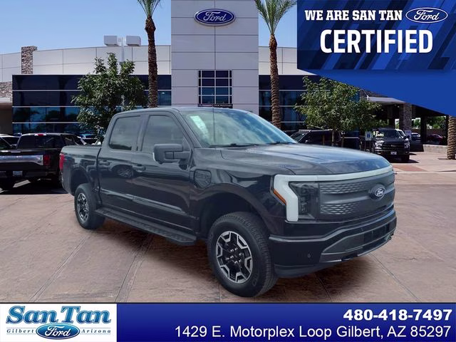 2022 Black Metallic Ford F-150 Lightning XLT AWD Truck