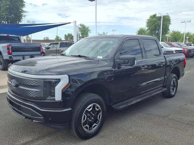 2022 Black Metallic Ford F-150 Lightning XLT AWD Truck