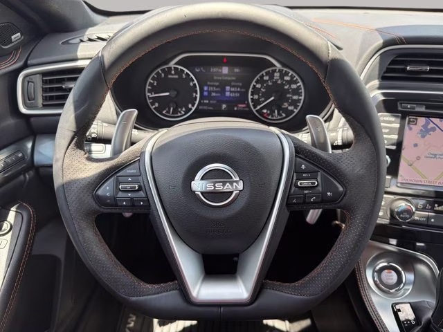2023 Pearl White Tricoat Nissan Maxima SR FWD Sedan