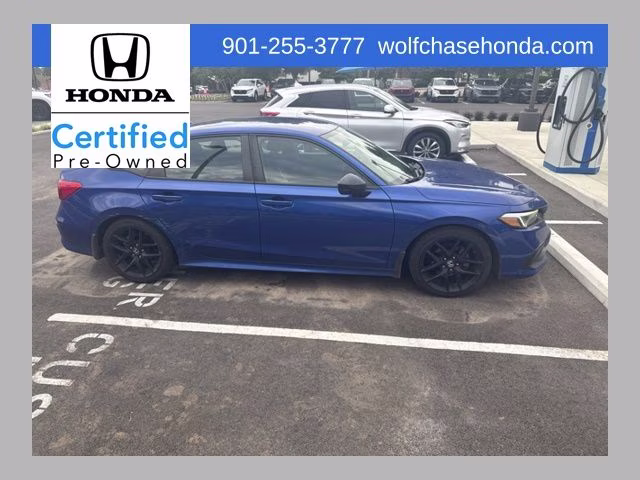 2022 Aegean Blue Metallic Honda Civic Sport FWD Sedan
