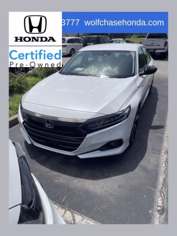 2022 Platinum White Pearl Honda Accord Sport Special Edition FWD Sedan