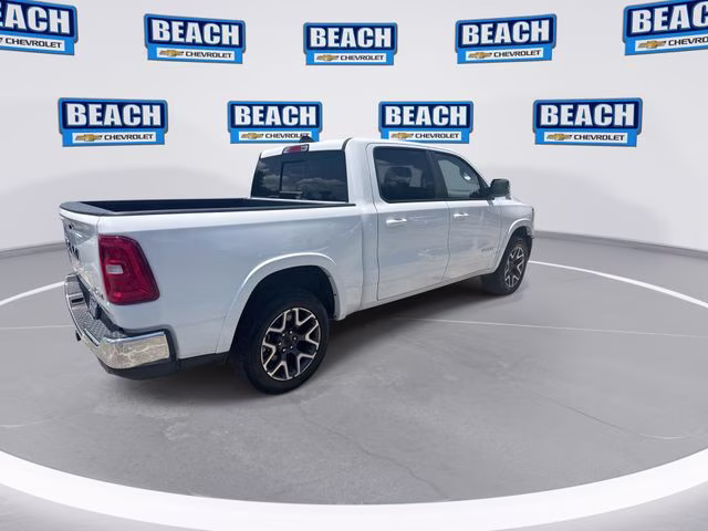 2025 Bright White Clearcoat Ram 1500 Laramie 4X4 Truck