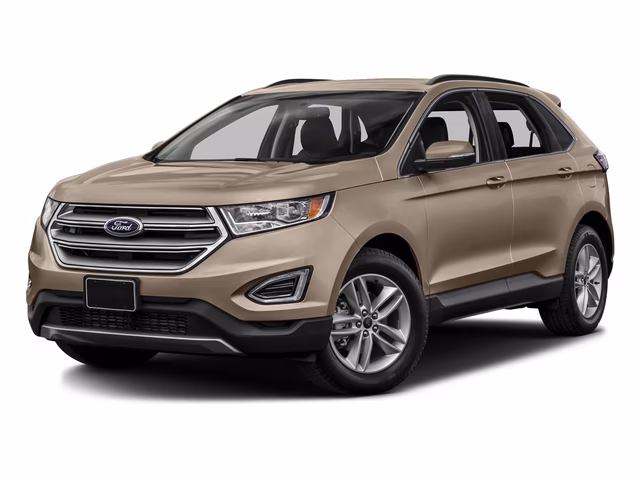 2017 White Gold Ford Edge Titanium FWD SUV