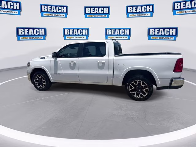 2025 Bright White Clearcoat Ram 1500 Laramie 4X4 Truck