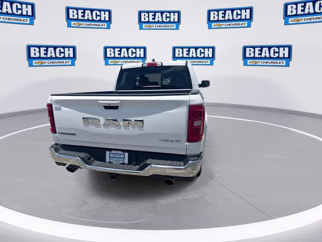 2025 Bright White Clearcoat Ram 1500 Laramie 4X4 Truck