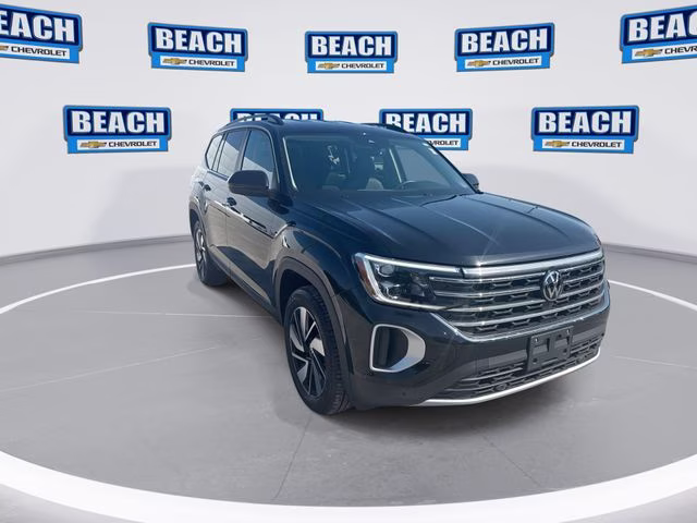 2025 Black Volkswagen Atlas 2.0T SE w/Technology FWD SUV