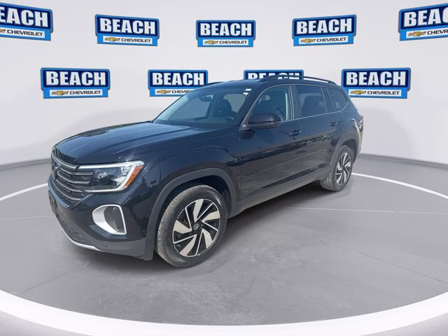 2025 Black Volkswagen Atlas 2.0T SE w/Technology FWD SUV