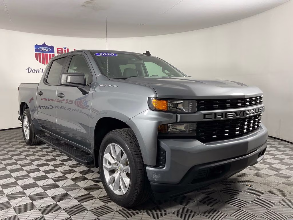 2020 Steel Metallic Chevrolet Silverado 1500 Custom 4X4 Truck