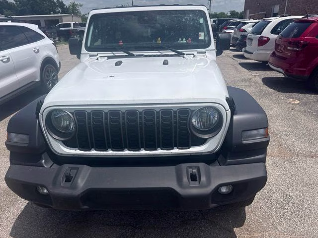2025 Bright White Clearcoat Jeep Wrangler Sport S 4X4 SUV
