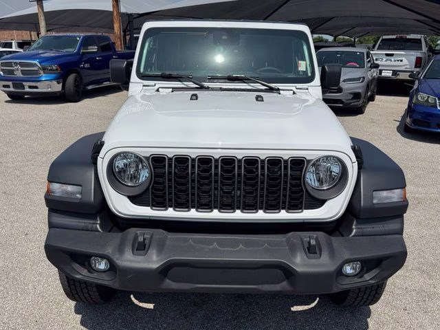 2025 Bright White Clearcoat Jeep Wrangler Sport S 4X4 SUV