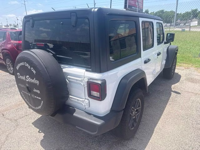 2025 Bright White Clearcoat Jeep Wrangler Sport S 4X4 SUV