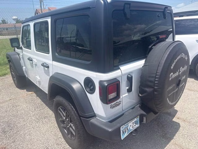 2025 Bright White Clearcoat Jeep Wrangler Sport S 4X4 SUV