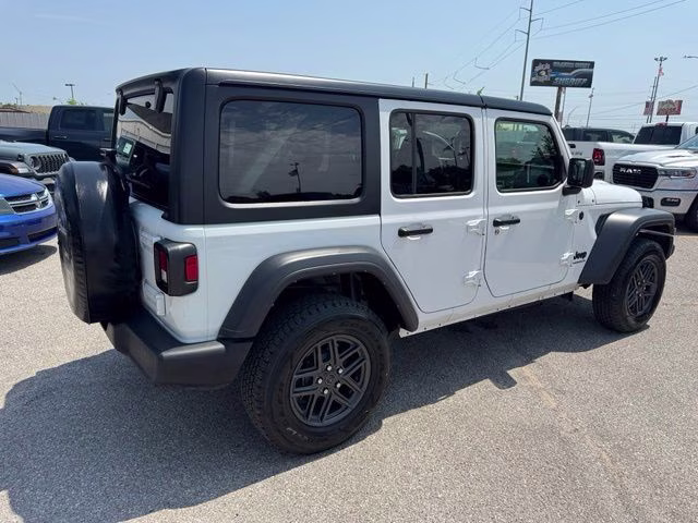 2025 Bright White Clearcoat Jeep Wrangler Sport S 4X4 SUV