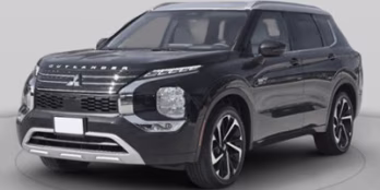 2025 Red Mitsubishi Outlander PHEV SEL Platinum Edition AWD SUV