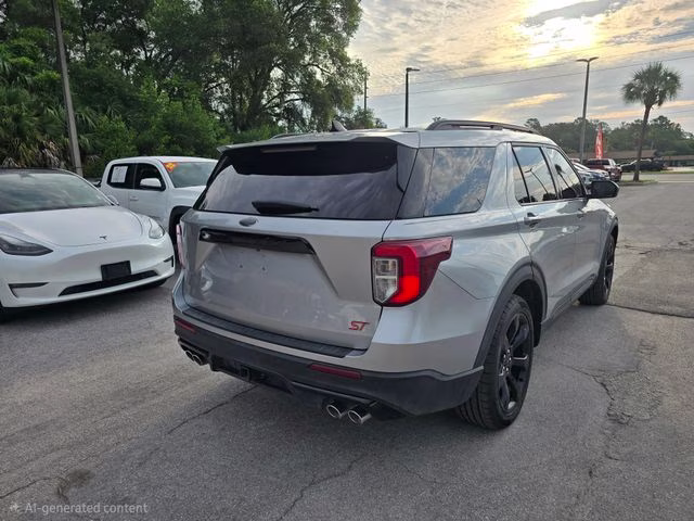 2022 Silver Metallic Ford Explorer ST RWD SUV