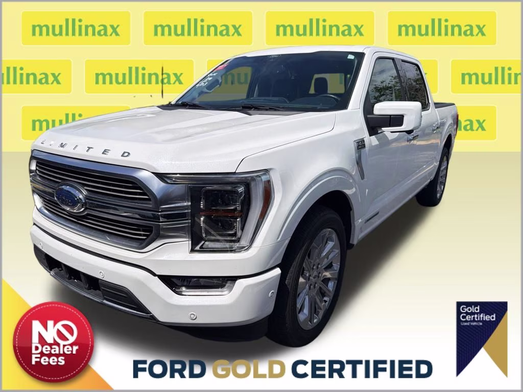 2021 White Metallic Ford F-150 Limited RWD Truck