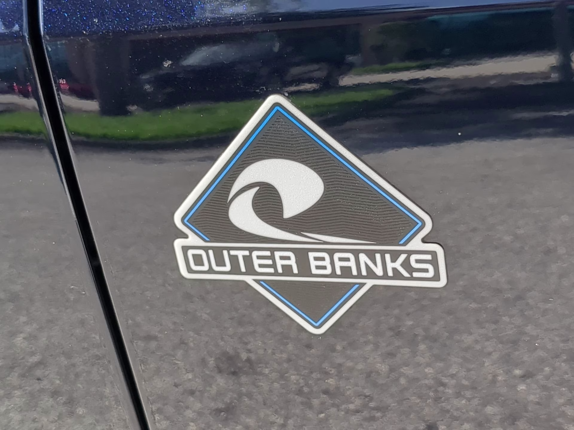 2021 Antimatter Blue Metallic Ford Bronco Outer Banks 4X4 Convertible