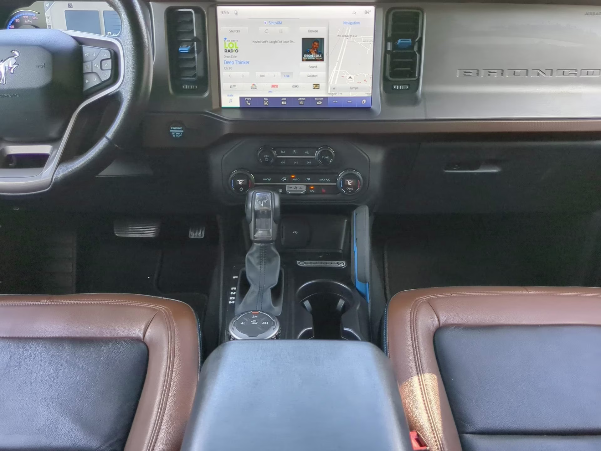 2021 Antimatter Blue Metallic Ford Bronco Outer Banks 4X4 Convertible