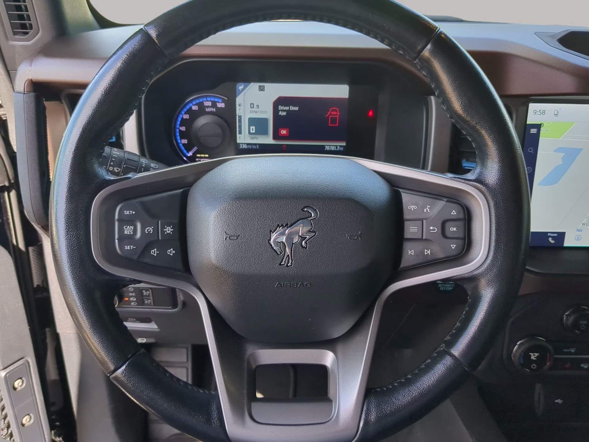 2021 Antimatter Blue Metallic Ford Bronco Outer Banks 4X4 Convertible